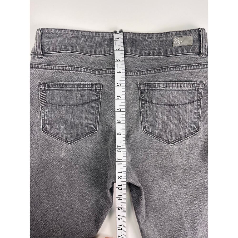 Vintage PAIGE Hidden Hills Gray High Rise Bootcut Jeans Size 29 Made in USA - Picture 9 of 11